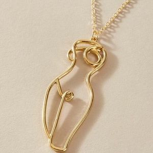Goddess Love 💗 women shape necklace